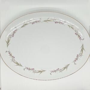Vintage Fine China of Japan Oval Serving Plate Platter Prestige Pattern